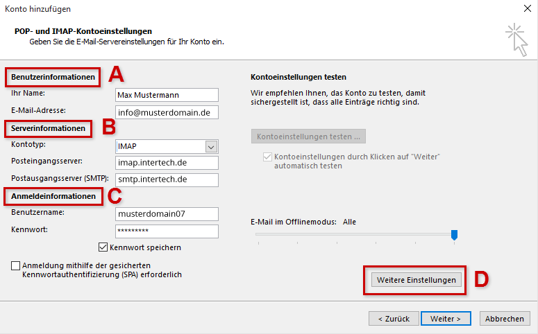 Outlook Step 5